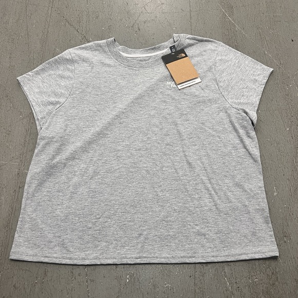 The North Face Tops - The North Face Women's Short Sleeve Logo T-Shirt Heather Gray Size XL